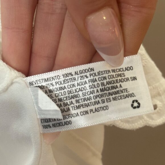 Cabi Avery Sleeveless Top Blue/White Abstract Pattern Womens M Career Office - Picture 7 of 10